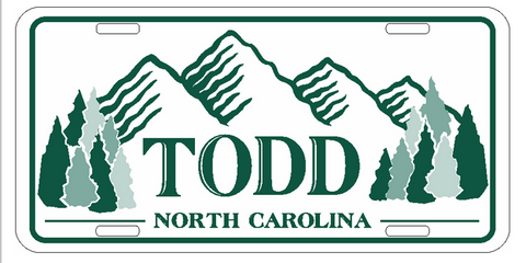 Todd Licence Plates